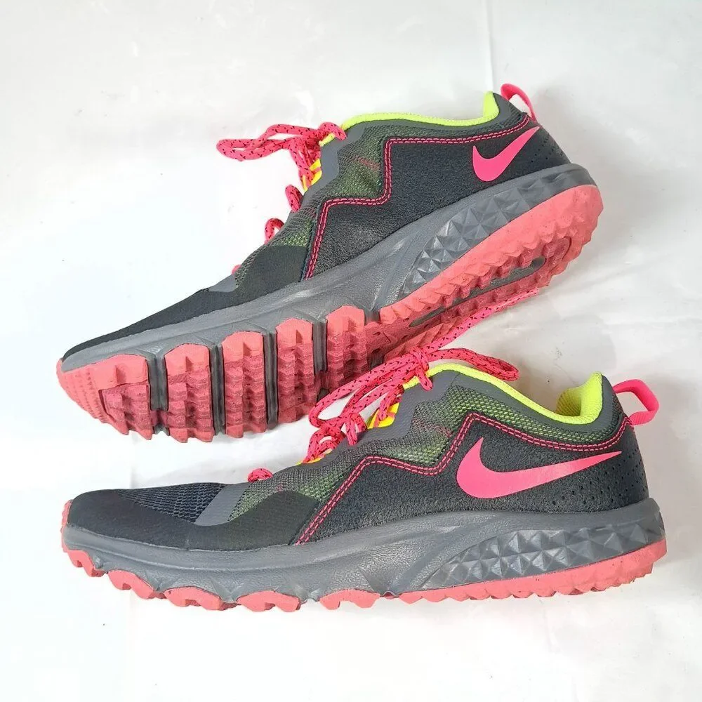 Nike Yellow and Pink Trainers